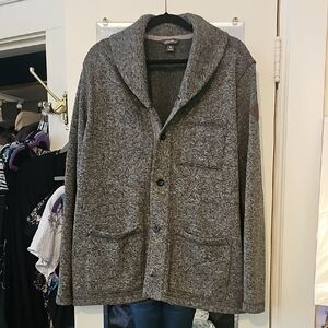 Eddie Bauer Men's Charcoal Shawl Collar Jacket